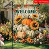 Thanksgiving Autumn Pumpkin Sunflower Garden Flag 4 (1)  Outdoor Garden Flag Double-Sided Home Decoration Courtyard Decoration Outdoor Decoration Lawn