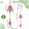 BENECREAT Cast Iron Wind Japanese Style Flower Traditional Soothing Summer Window Roof Car Interior Gift 2-Piece Chimes, Decoration, Shape, Vintage,
