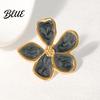 Pastoral Style Ring Finger Five-Petal Flower Shape Open Adjustable Fit