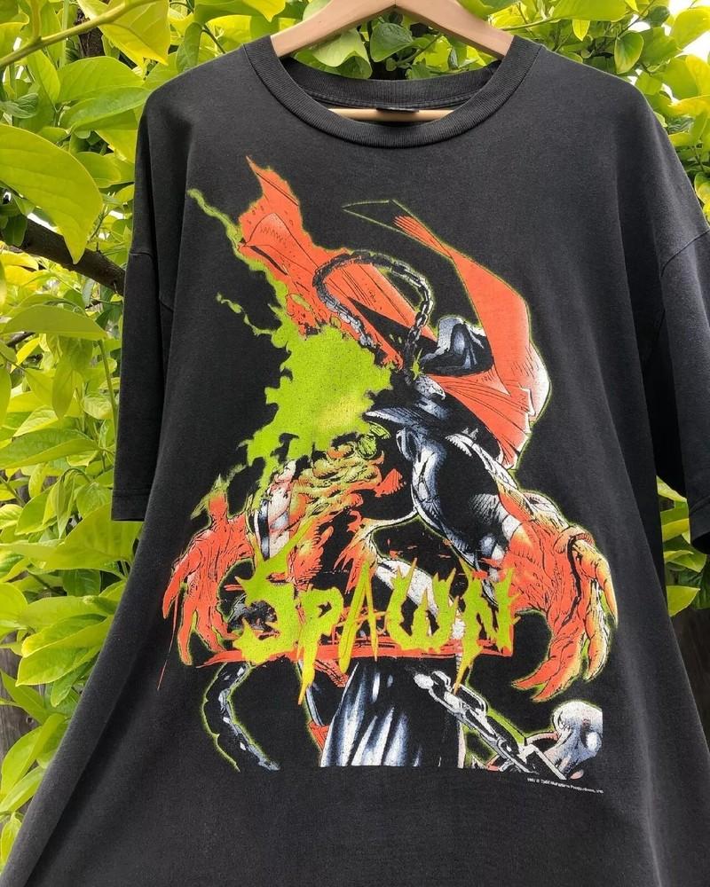 Spawn Movie 90s Basic Style Retro Black Unisex T shirt Reprint Digital S5XL Unisex T-Shirt XL