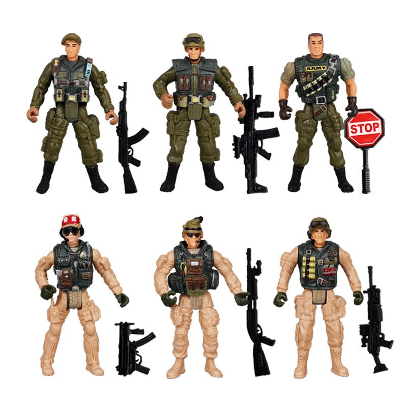 4inch Army Men Special Forces Soldiers Fireman Action Figures Playset Military Modle Toys For Kid Boy Christmas Lovely Gifts