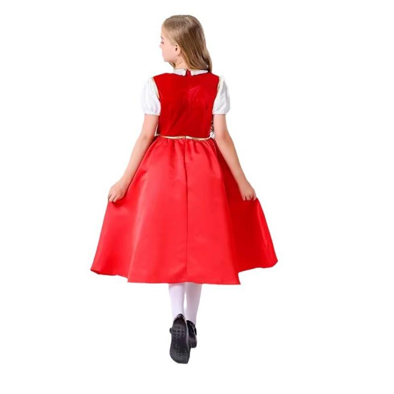 Children's Day Drama Costumes, Children's Pastoral Little Red Riding Hood Cape, Stage Performance Costumes