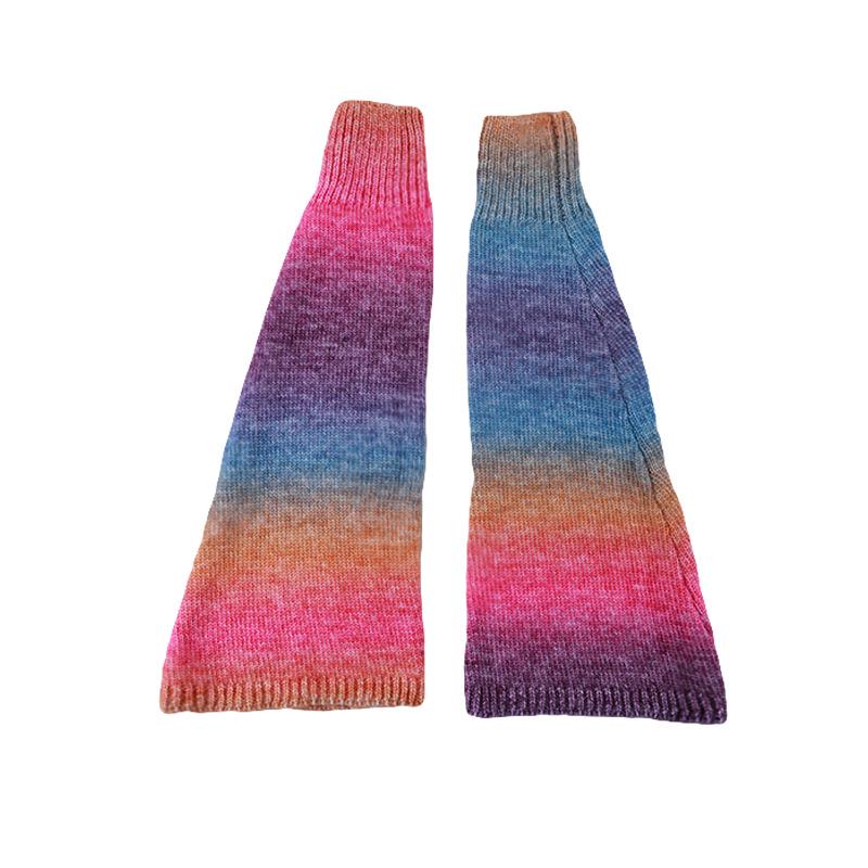 

Градиентные радужные гетры-клеш: Японские носки в стиле ретро Y2K One Size 47cm