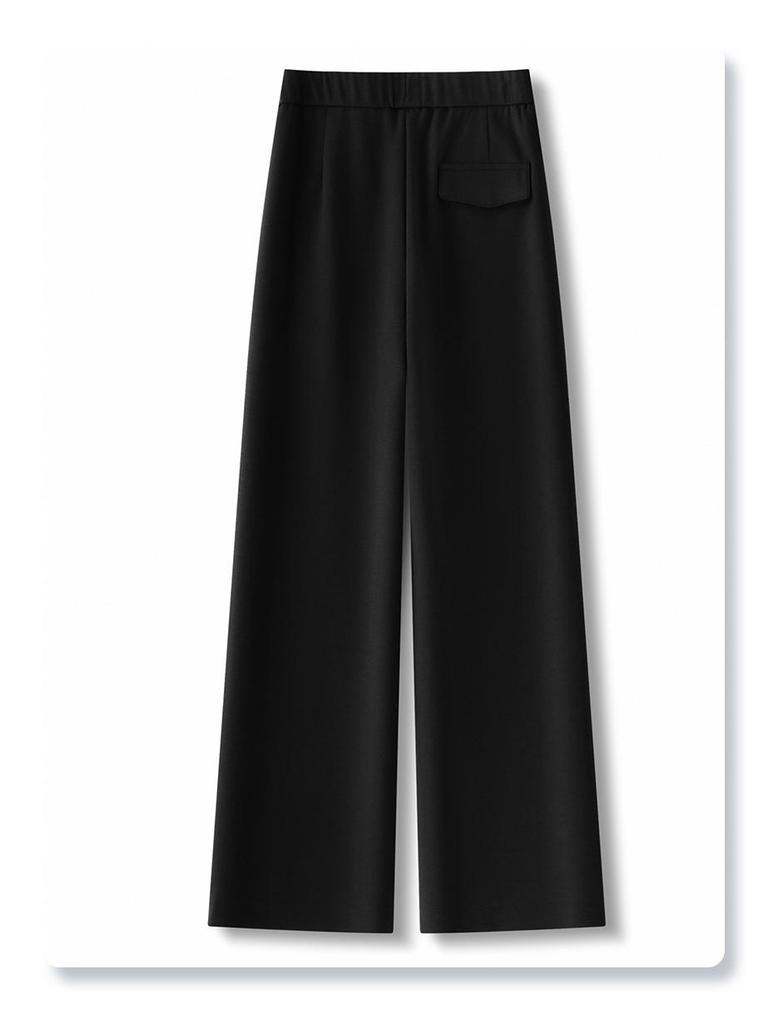 Women's Navy Blue Casual Straight-Leg Sweatpants - Spring/Summer 2025 Collection