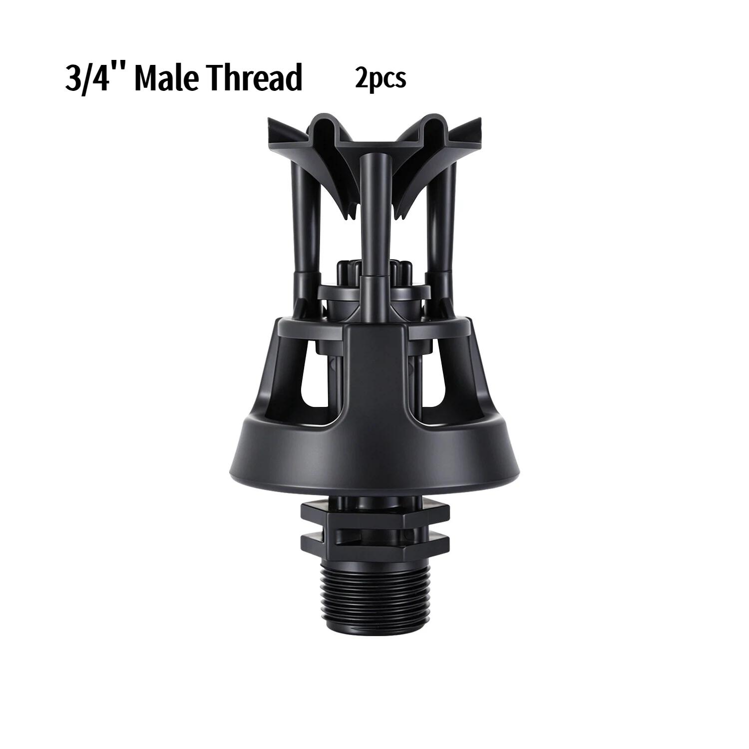 

2Pcs 1/2 3/4 Male Thread 360 Degree Rotating Mini Swing Sprinkler Lawn Farm Irrigation Nozzle Wobbling Sprinkler
