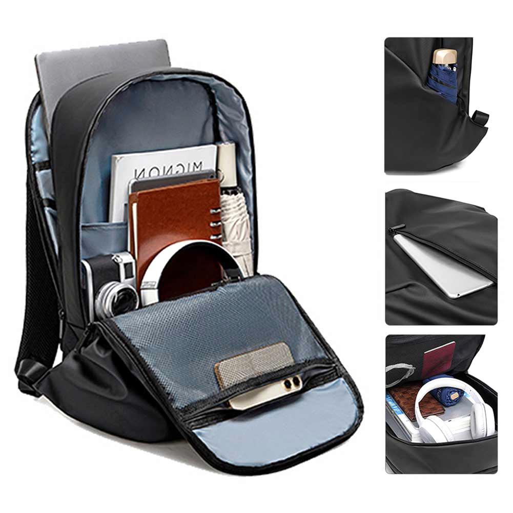 

Men Motorcycle Backpack Large Capacity Bicycle Locomotive Bag Oxford Cloth Simple Backpack Students Daily Bag