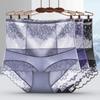 Ultra-thin Panties Women Lace Embroidery Flowers Underwear High Waist Butt Lifter Slimming Tummy Briefs Seamless Underwear