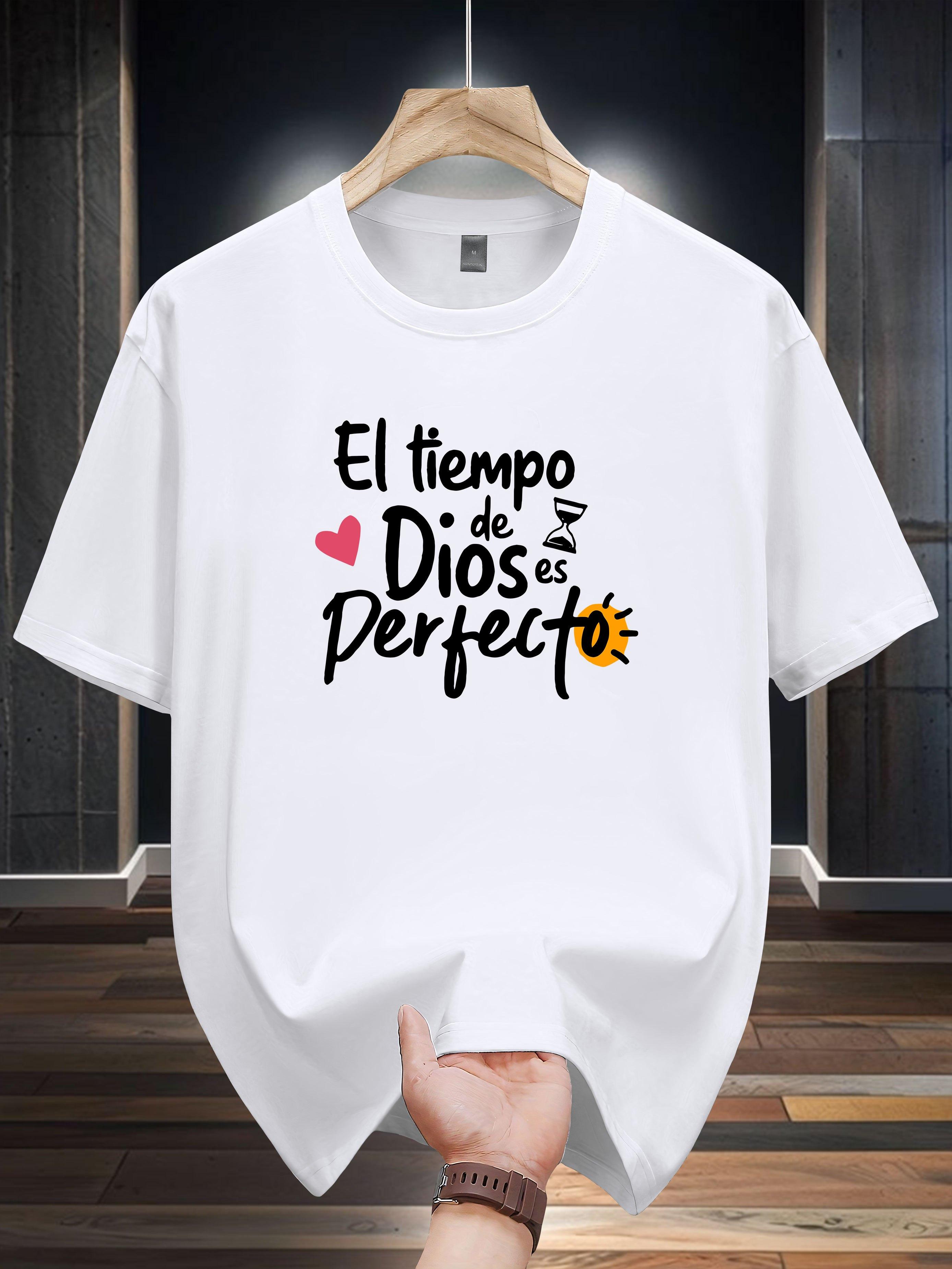 

Niuwang Selection 200g 100% Cotton Short Sleeve T-shirt - Black Geometric Print Casual Summer Tee with Spanish Inspirational Quote XXXXL