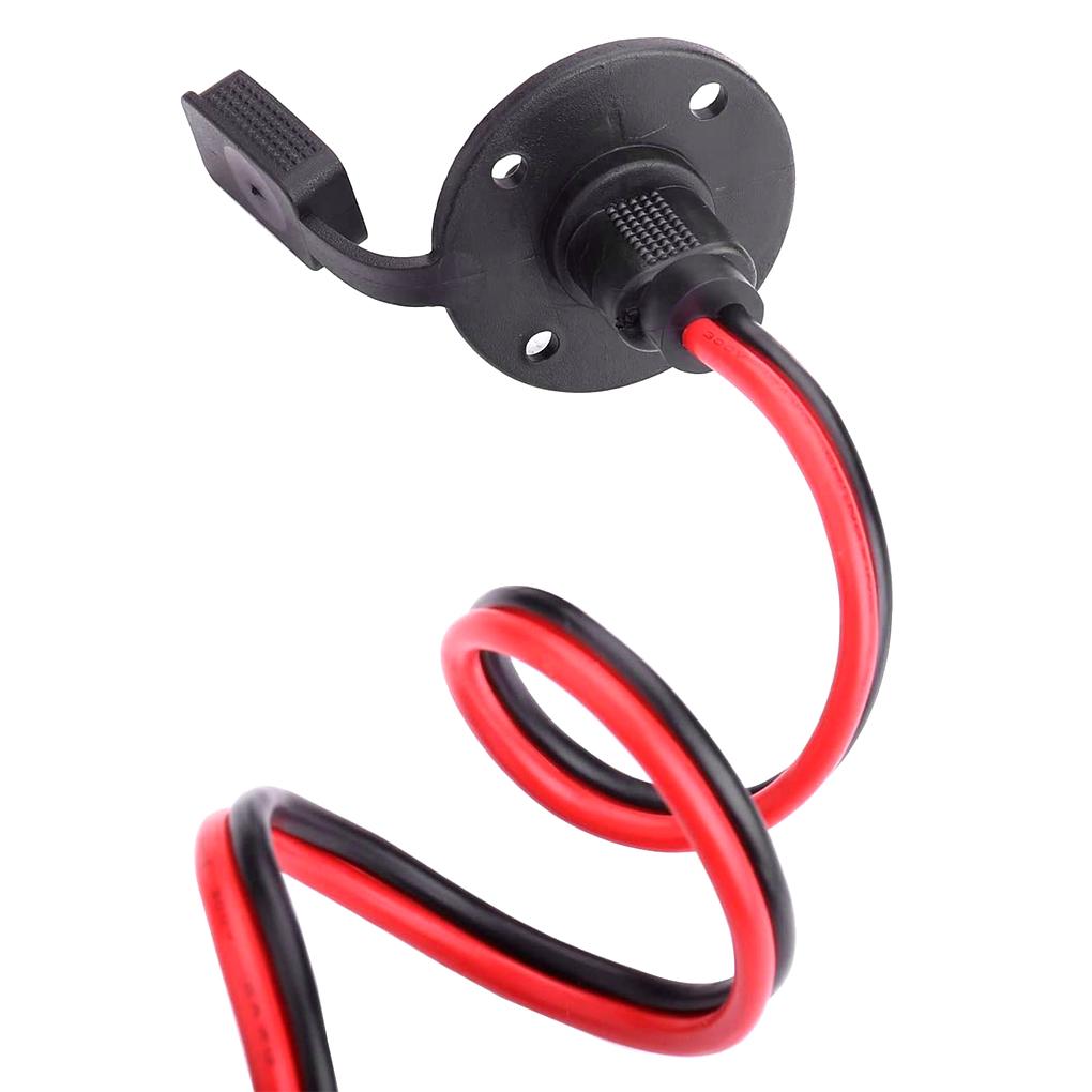 Solar Panel SAE to SAE 4Pin Adapter Adaptor Portable Converter 10Awg Waterproof Dustproof Cap Extender Replacement