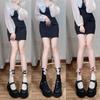 Hollow Net Socks Women'S Jk Summer And Autumn Thin Double-Layer Lace Bow Short Medium Tube Socks White Lace Calf Socks