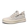 Summer Breathable Flying Woven Tide Shoes Hollow Sports Running Shoes Men'S Fashion Casual Shoes Summer Comfortable Single Shoes