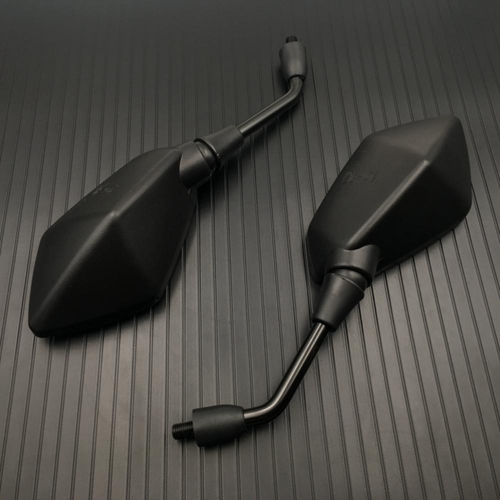 1 Pair Universual Carbon Fiber Motorcycle Mirror Scooter E-Bike Rearview Mirrors Electrombile Back Side Convex Mirror 8mm 10mm