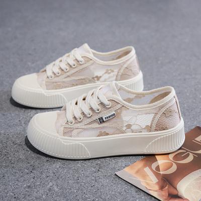 CRLAYDK Sneakers for Women Lace Low Top Flat Shoes Summer 2024 Fashion Cute Casual Comfort Walking Tennis Ladies Floral Loafers