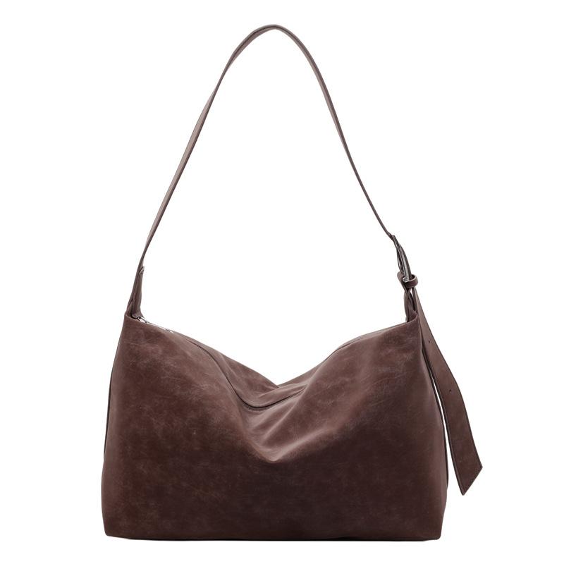 

This Large-capacity Tote Bag Is Fashionable and Versatile. It Is A Single-shoulder Crossbody Pillow Bag for Underarm Use кофейный