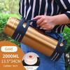 Large Capacity 10-Liter Stainless Steel Thermos Flask, Large Capacity Thermos Cup for Men and Women, Outdoor Car-Mounted Water Bottle for Home Use