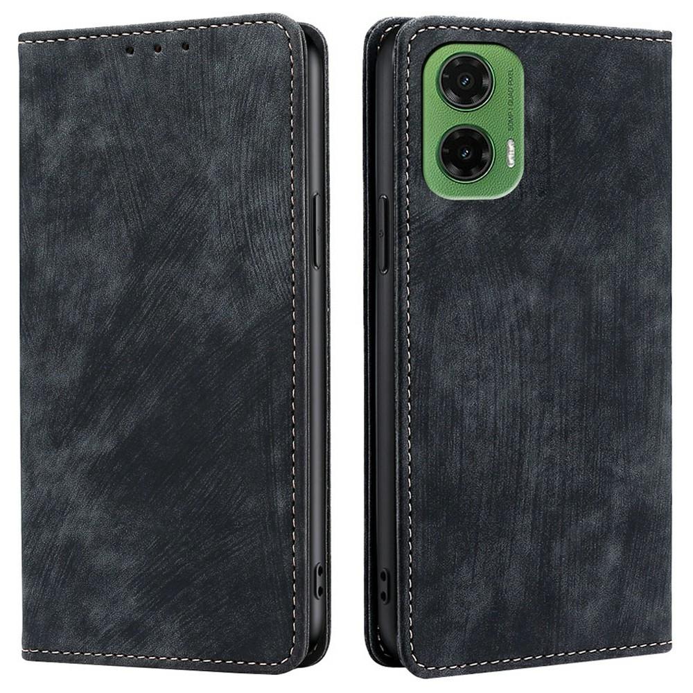 For Motorola Moto G35 5G Case RFID Blocking Wallet Leather Phone Cover