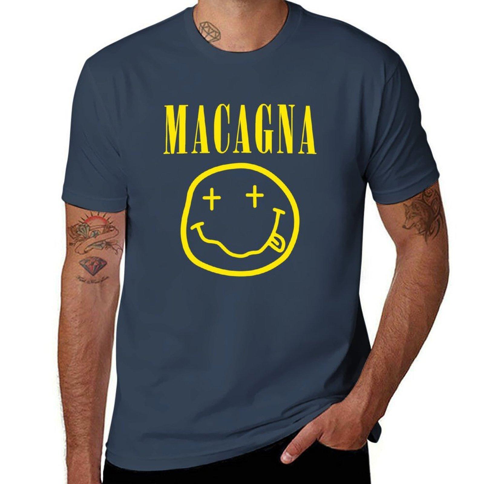 MACAGNA Tpmp Футболка t-shirt для мужчины 100 процентов хлопок хлопковые футболки высокое качество Футболка S