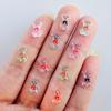 55 Pieces Of Mixed Nail Art Resin Mini Cartoon Bow Bear Rhinestone Diy Nail Craft Decoration Jewelry A37
