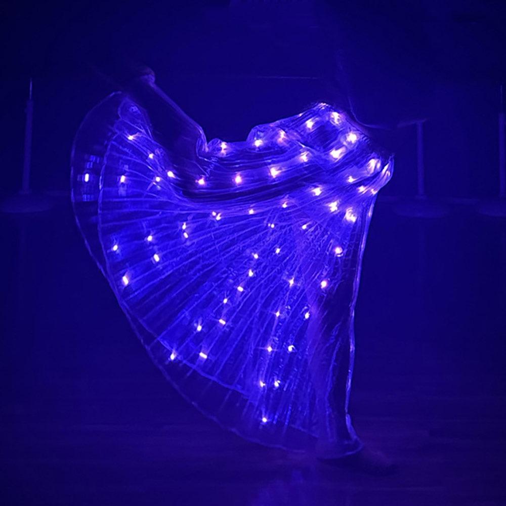 Shiny Luminous Led Skirt White Long Light Up Skirt Festival Fluorescent Shows Dance Props Stage Performance