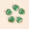 5Pcs 20Mm Glass Heart Shape Charm Pendant Hanging Wedding Decor Supplies Lovely Jewelry Necklace Accessories Decoration Crafts