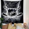 NHL Hockey League Emblem Tapestry Wall Hanging, Ice Hockey Shield Art, Sports Wall Decor for Bedroom Living Room Man Cave
