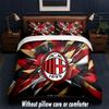 AC Milan Design Postel Sada povlečení 1 povlak na přikrývku + 2 povlaky na polštář Měkké prodyšné domácí lůžkoviny
