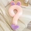 Plush Multifunctional Question Mark Shaped Pillow Ergonomic Support Cute Design For Travel Office Nap Home Relaxation