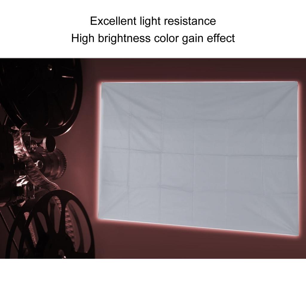 Projector Screen High Definition 4K AntiLight Foldable Portable Movies Screen for Home Party   Classroom(60in )