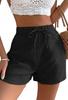 Shein Women's Black Pleated Shorts 36 V9I