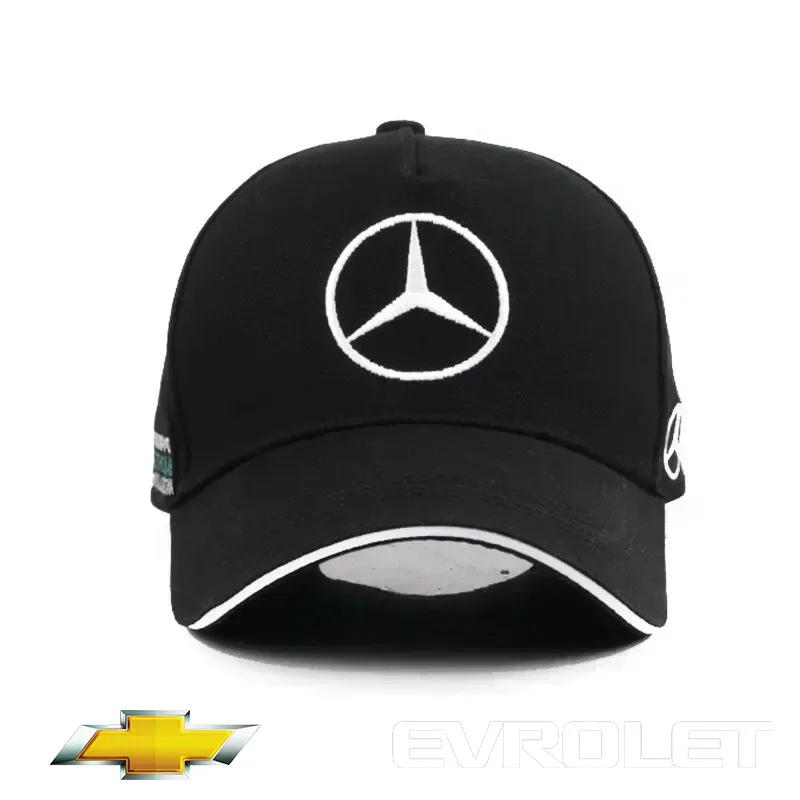 Embroidered Car Emblem Adjustable Racing Sport Baseball Hat Motorcycle Casual Cap For Mercedes Benz AMG W204 W205 W203 W211 W212 OP7