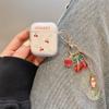 Cute cherry for AirPods 1 /1 generation Pro earphone case 1st generation earphone case transparent soft case female fresh