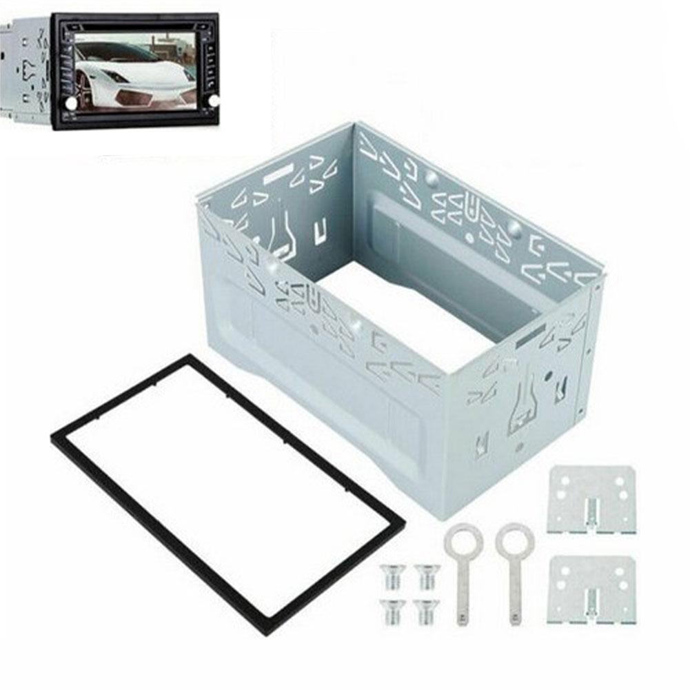

2 DIN Radio Installation Frame Unit Universal Cage Radio Vehicle Case Car DVD Player Framework Mounting Plate Frame For Passat жёлтый