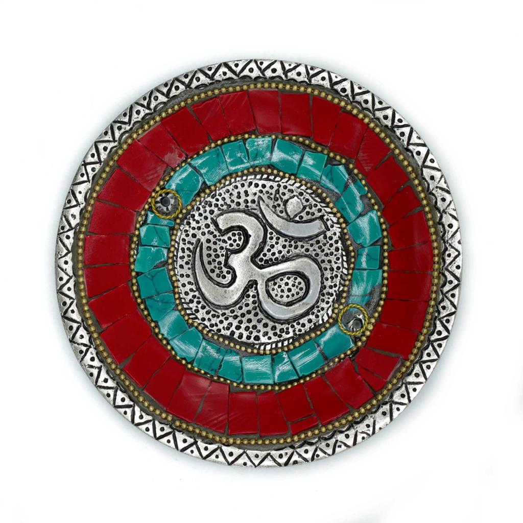 Incense Holder Tibetan Om Cone and Stick