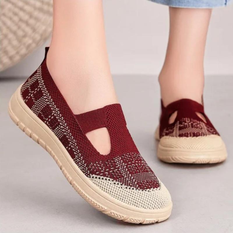 Womens Mesh Shoes Summer Breathable Casual Shoes Lightweight Walking Flats Shallow Mouth Hollow Out Footwear Comfortable Loafers