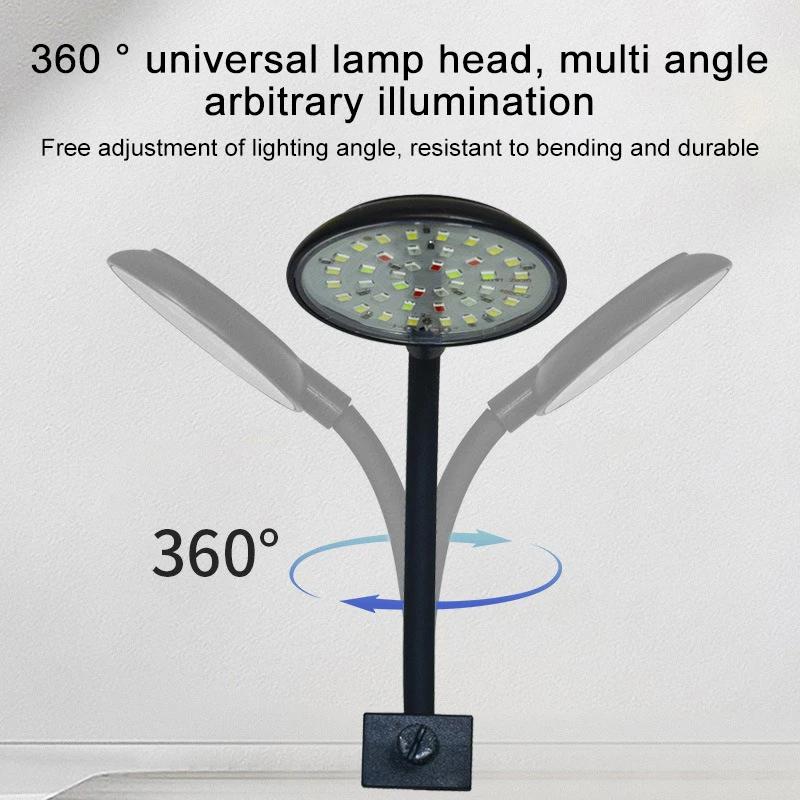 USB Aquarium LED Clip-On Fischbehälterleuchte Klein Vollspektrum 360° Drehung Helligkeit 10-stufige Einstellung Pflanzenwachstumslicht