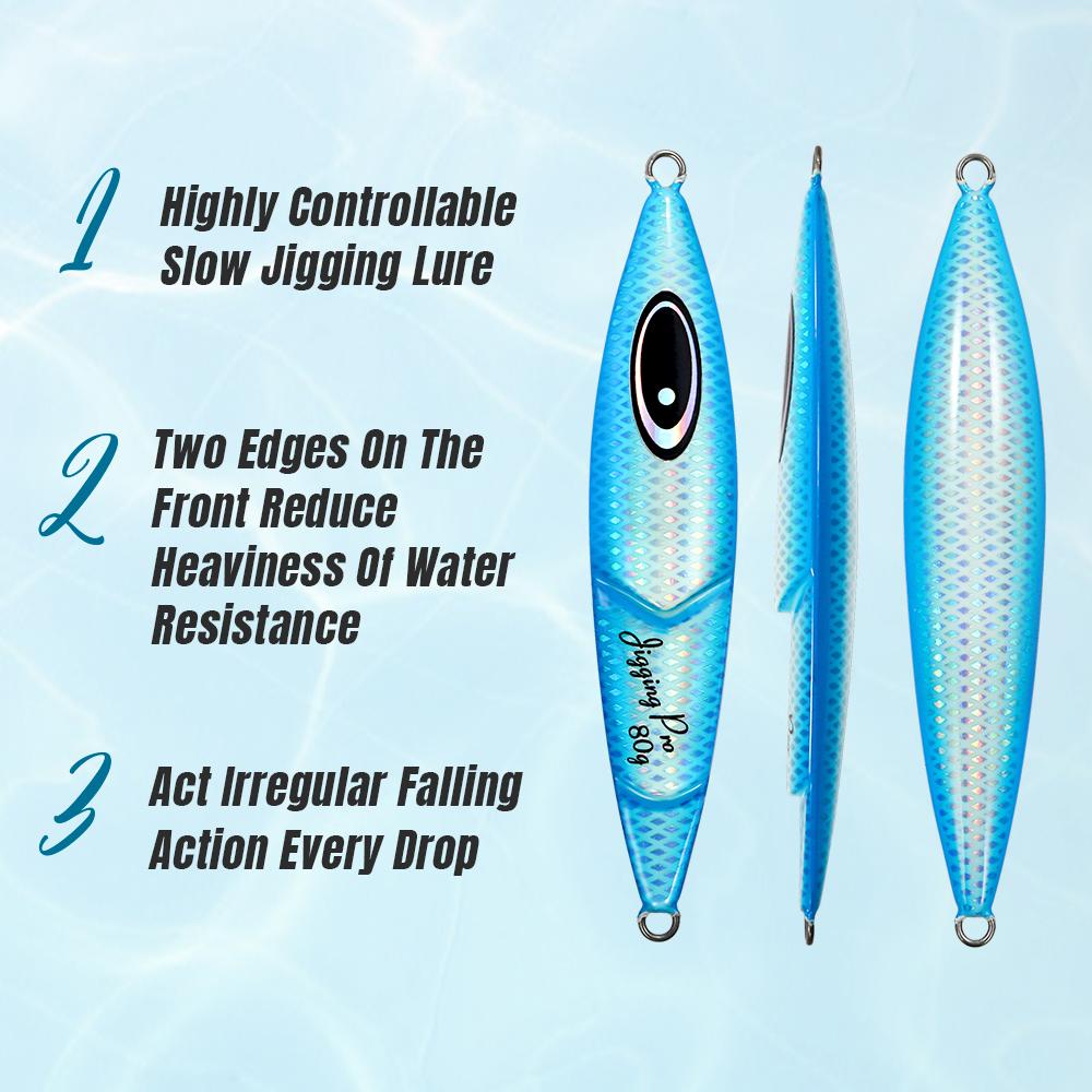 Jigging Pro Cranky Slow Jigging Lure for Kingfish 80g 100g 120g 150g Saltwater Luminous Metal Jig Lure Deep Sea Lure Fishing