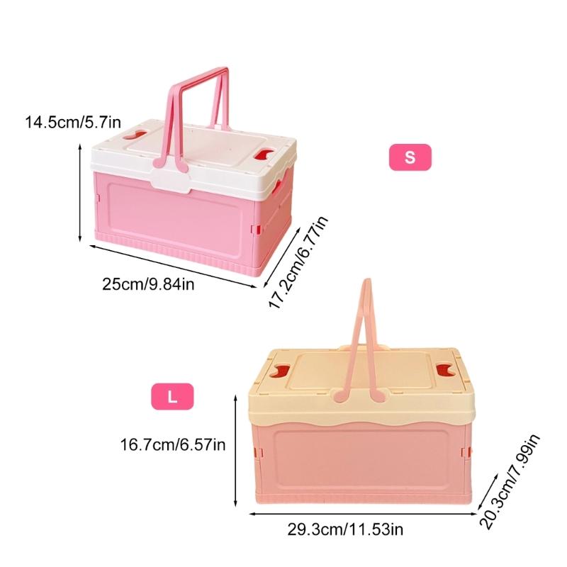 Waterproof Folding Container with Lid for Camping Home Use Outdoor Gear Storage Organiser for Small Spaces