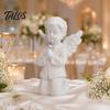 Talos Vintage Roman Column Candle Holder, Greek Resin Statue, Mini Pillar Candlestick Stand for Dinner Wedding Centerpiece