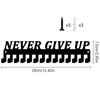 1Pcs Metal Wall-Mounted Medals Display Rack Never Give Up Design Inspirational Medal Holder Athletic Achievements Showcase Decor