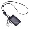 Unisex Leather Coin Purse Keychain Mini Wallet Zipper Small Change Pouch with Lanyard Key Holder Portable Card Case Key Organizer Portable Daily Use