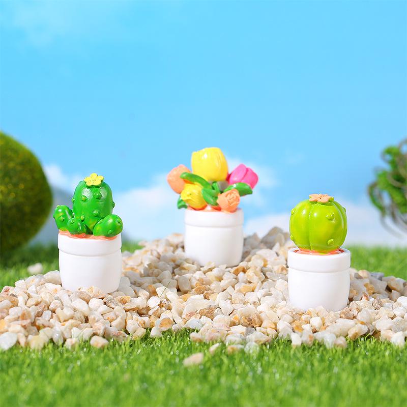 Mini Cactus & Succulent DIY Decor Set for Desktop & Car
