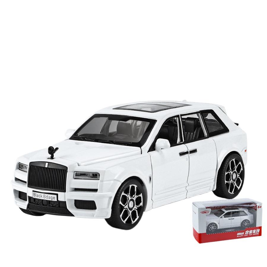 1/32 Rolls Royce SUV Cullinan Alloy Car Model Diecasts Metal Toy Car Model Simulation Sound and Light Collection Childrens Gifts