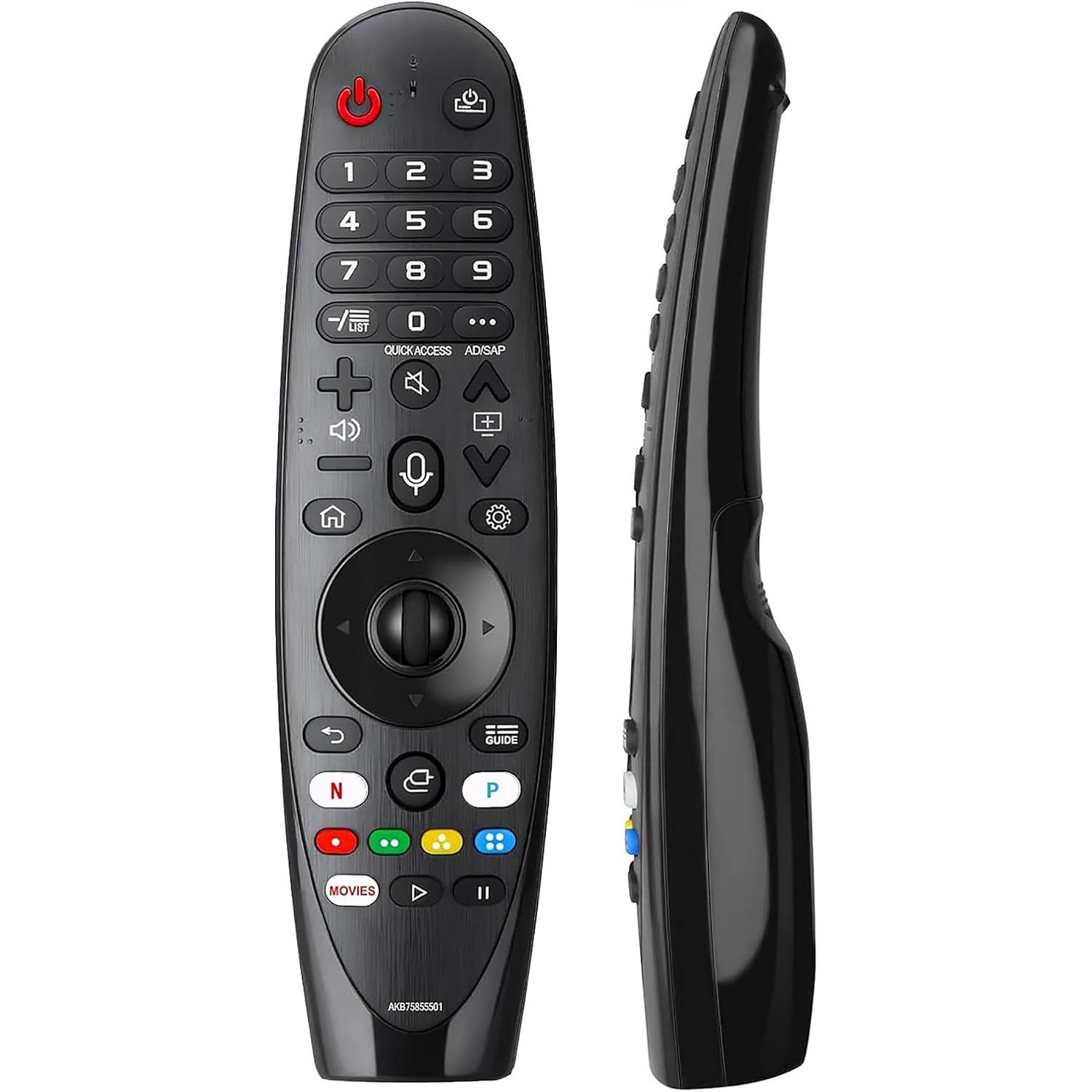 Replacement Remote for Smart TV (NO Voice&Pointer), fit for AKB75855501 LG Smart TV LCD/LED/OLED/QNED/NanoCell/ 4K UHD/Super UHD Series S001