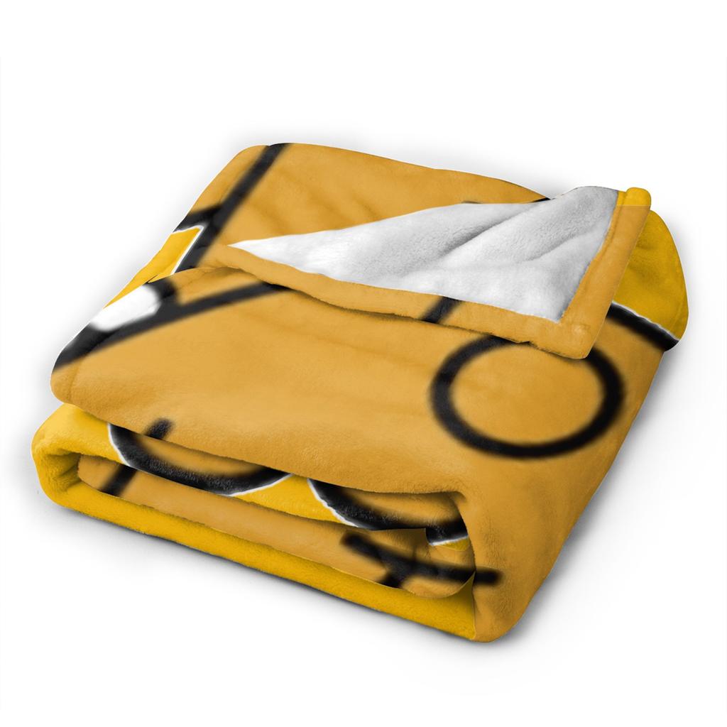 K-Kakaos F-Friends Hello! Ryan Flannel Blanket Funny Throw Blanket for Home Hotel Sofa 125*100cm Rug Piece,