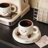 250ml 3D Fuß Keramiktasse mit Untertasse Cartoon Fuß Kaffeetasse Hitzebeständiger Trinkbecher für Tee Milch Kalte Heiße Getränke