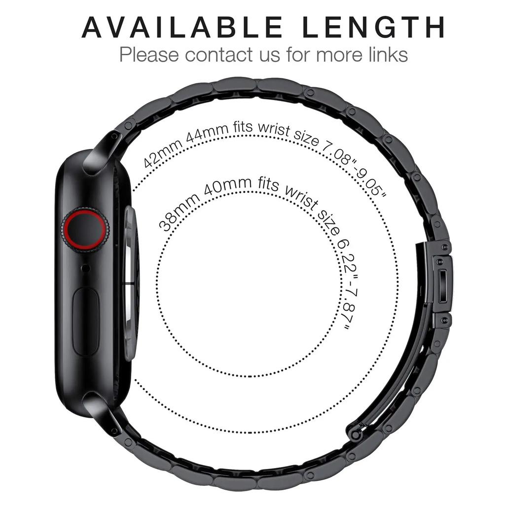TPU Protector Case+Metal Strap For Apple Watch Ultra Band 49mm 45/44mm 41mm 40/38 Stainless steel Bracelet series 3 5 6 se 7 8 9