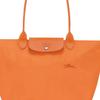 LONGCHAMP Recycled Polyamide Canvas Dumpling Bag Handbag, Shoulder Bag Womens Orange