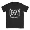 Ozzy Osbourne Rip 1948-2025 Accessories Men Women T Shirt Pure Cotton Tee Print Black Sabbaths Rock Band Tops T-shirt