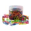 28mm Colored Nickel-Plated Anti-Rust Binder Clips and Paperclips in a Barrel Pack - Creative Office Stationery Bookmarks for Documents