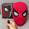 Remote-Controlled Electric Blinking Spider-Man Headgear Red and Black Cos Glowing and Funny Mask Wearable Halloween Xmas Gift